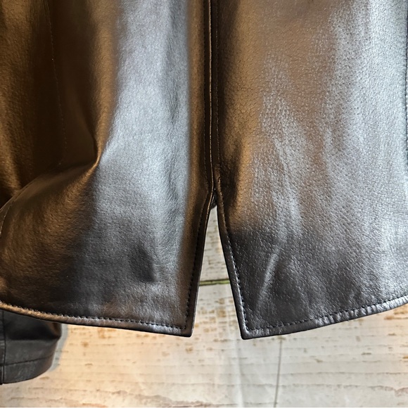 JESSICA LONDON Leather “Buttery Soft” Black Cropped Jacket Size 18 - Picture 4 of 10